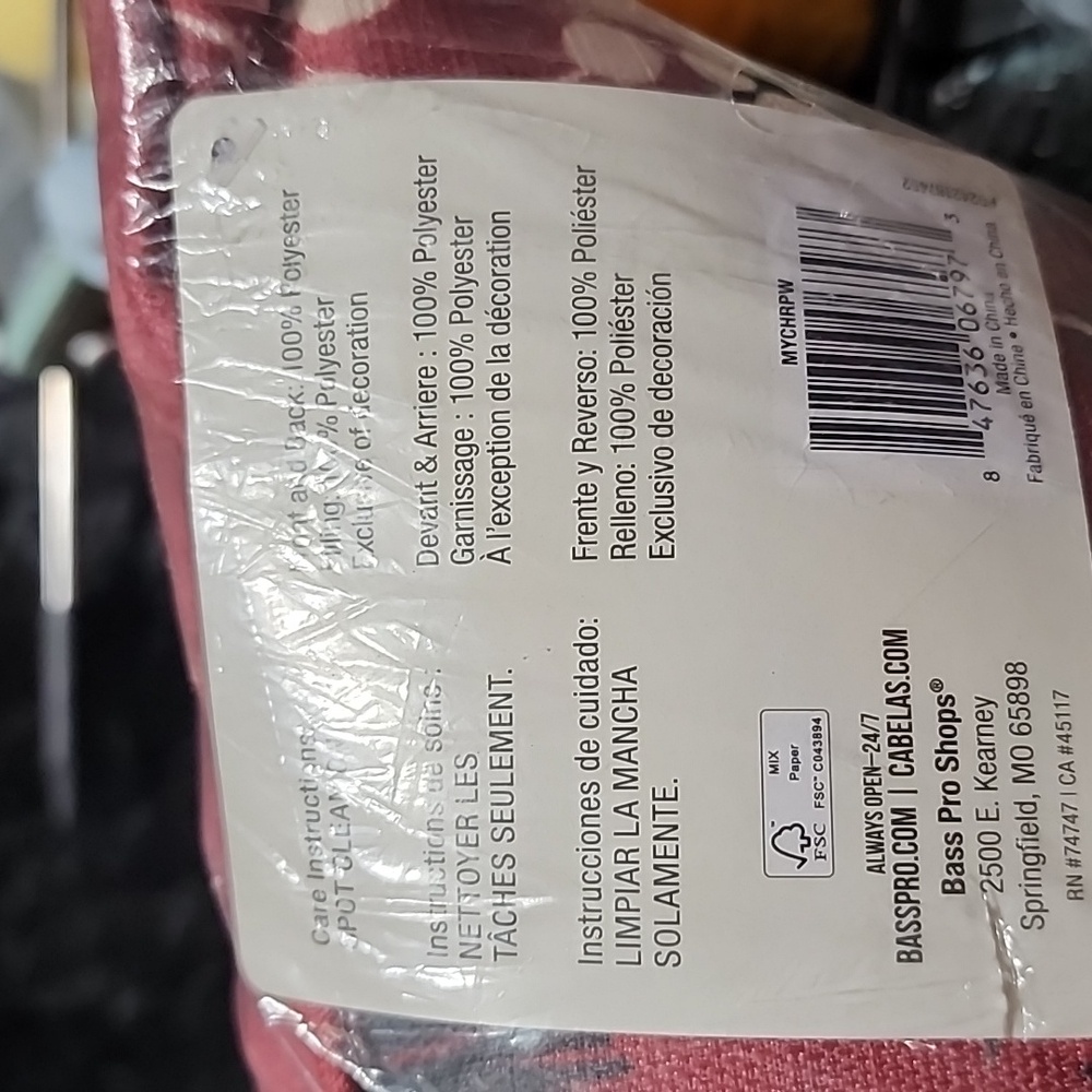 Bass Pro Shops White River Home Christmas Christmas Pillow. - Picture 2 of 6